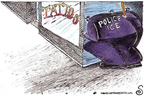 ICE Stakes Out The Tattoo Parlor