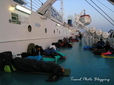 Ferry deck passenger tips