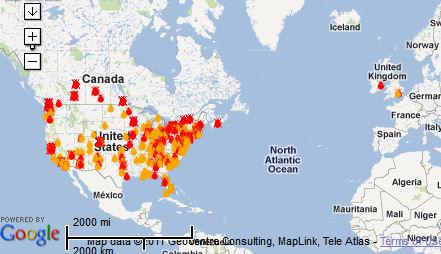 World Bedbugs Registry Database Map