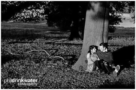 Engagement ..  in the autumn sunset..