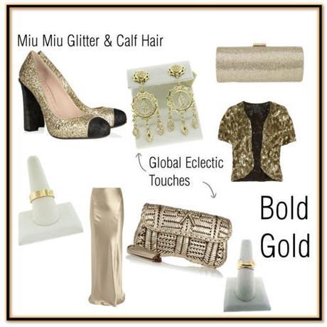 Tuesday Shoesday: Bold Gold