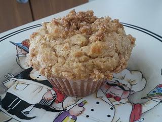 Peanut Butter and Cherry Preserve Muffins