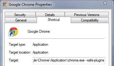 Google Chrome Security Setting