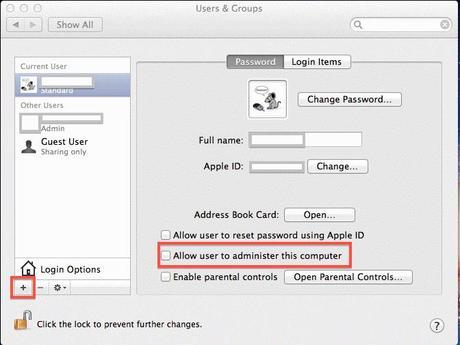 Macintosh Security Software Users And Groups Password