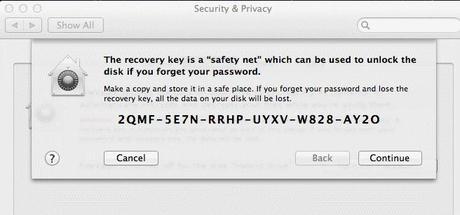 Macintosh Security Software Safety Net Recovery Key
