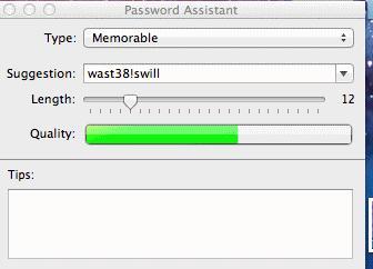 Macintosh Security Software Password Analyzer