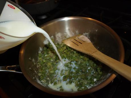 Asparagus and Gorgonzola Souffle