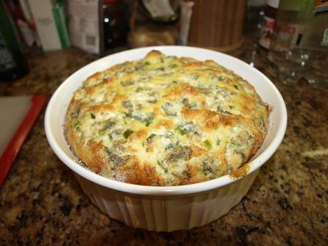 Asparagus and Gorgonzola Souffle