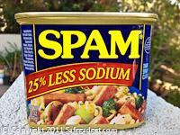 Spam, can of spam less sodium