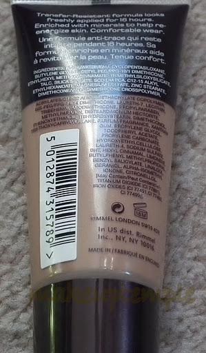 Product Reviews:Foundation:Rimmel:Rimmel Lasting Finish 16 Hour Foundation Swatches