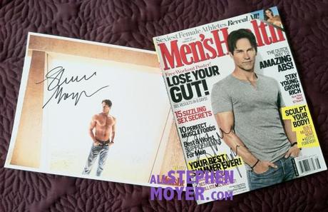Men’s Health and Pinup signed by Stephen Moyer auctioned for Brentwood Theatre