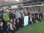 B Corps Gather in Front of Independence Hall to Celebrate their Interdependence