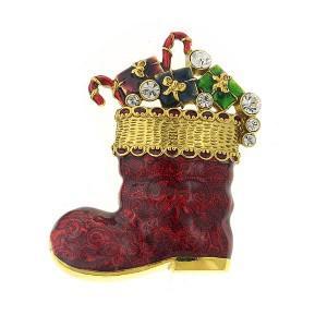 christmas stuffer boot pin