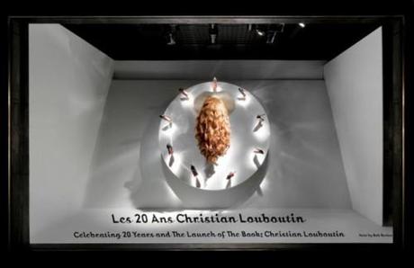 20 years of Christian Loubouitin is celebrated at Barneys in these Window displays created specifically for the occassion, PLUS a book release of the shoe designers Years at the top.
xoxo LLM