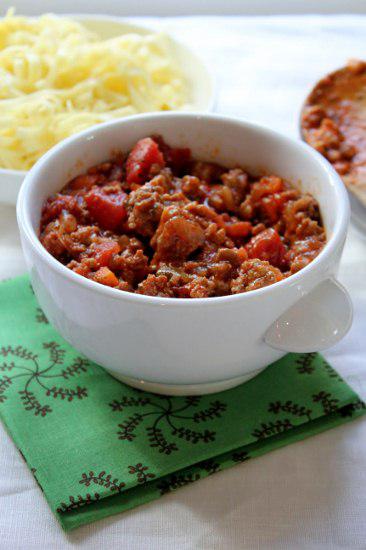 Food: Smoked Spiced Turkey Tomato Sauce.