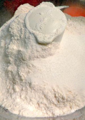 Sweet Potato Pie - Dry crust ingredients in food processor