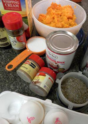Sweet Potato Pie - Gather Ingredients