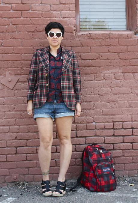 outfit post: Plaid Meet Mandarin