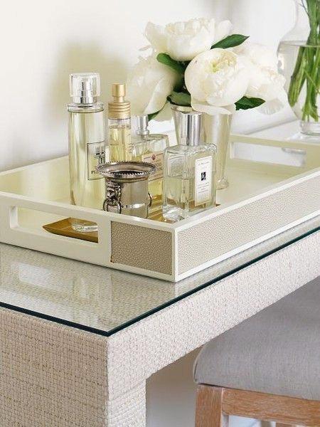 Saturday inspiration decorative vanity trays @Simone Design Blog
