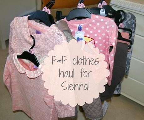 F&F clothes haul for Sienna!