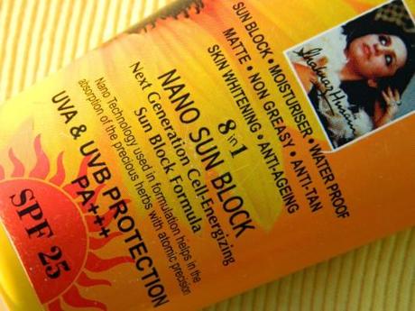 Shahnaz Husain 8 in 1 Nano Sun Block Review