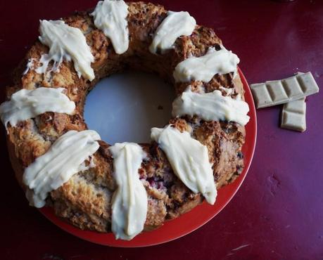 White Rasberry Chardonnay Bundt Cake