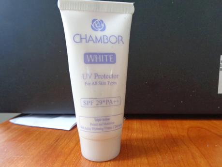 A perfect waste of money.. Review and Swatches: Chambor White UV Protector