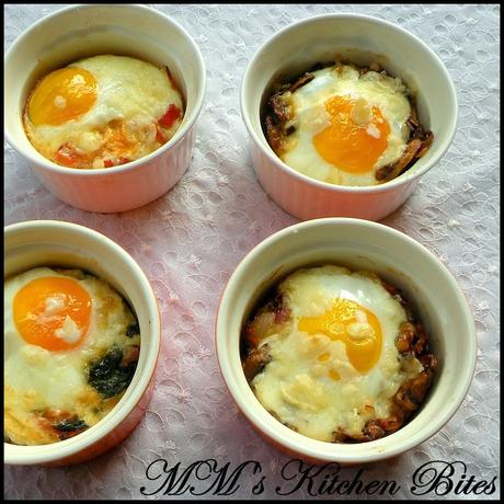 Baked Eggs – 4 ways...Monday blues...nah!! Monday Funday!!