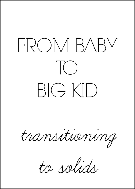 From Baby To Big Kid: Transitioning To Solids {Link Up}