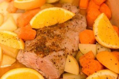 Bourbon Orange Glazed Pork