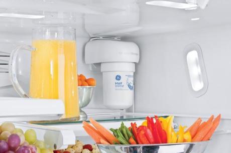 GE MWF Water Filtration System Installed in a Refrigerator