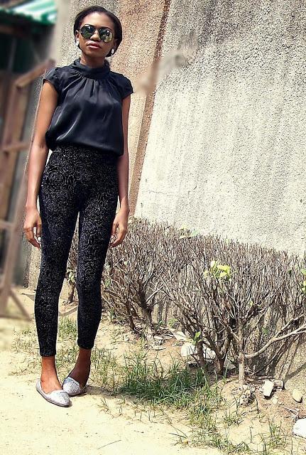 Bright Lights on my Velvet pants