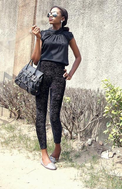 Bright Lights on my Velvet pants