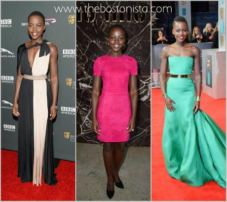 Lupita Nyong'O BAFTAs, Boston Fashion Blog, Lupita Nyong'O Owns The Red Carpet, Lupito Nyong'O Best Red Carpet Looks, Celebrity Fashion, Lupita Nyong'o Lanvin, Lupita Nyong'O Miu Miu, Lupita Nyong'o Dior