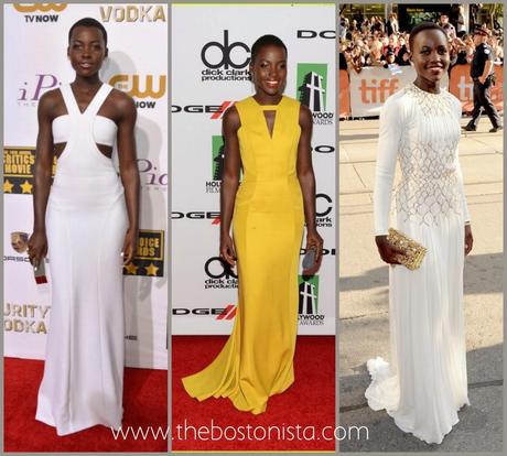 Lupita Nyong'O BAFTAs, Boston Fashion Blog, Lupita Nyong'O Owns The Red Carpet, Lupito Nyong'O Best Red Carpet Looks, Celebrity Fashion, Lupita Nyong'o Calvin Klein, Lupita Nyong'O J Mendel, Lupita Nyong'O Prada