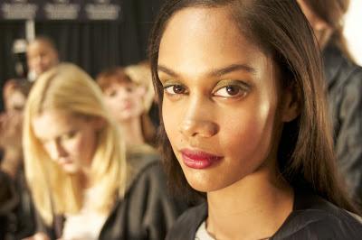Backstage w/ Kevyn Aucoin at Clover Canyon Fall 2014 Collection