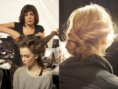 Backstage w/ Kevyn Aucoin at Clover Canyon Fall 2014 Collection