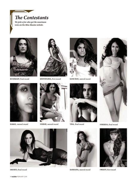 Miss Maxim 2014 - Maxim India February 2014