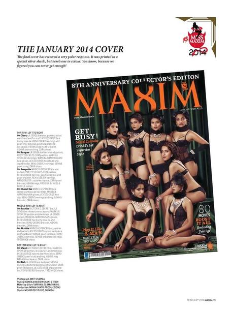 Miss Maxim 2014 - Maxim India February 2014