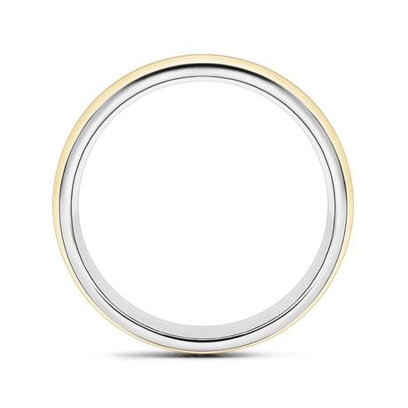 Comfort Fit Two-Tone Men's Wedding Band