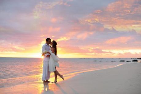 Destination wedding on beach