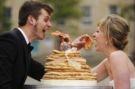 pizza wedding cake 