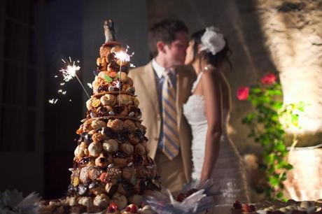 Croquembouche wedding cake