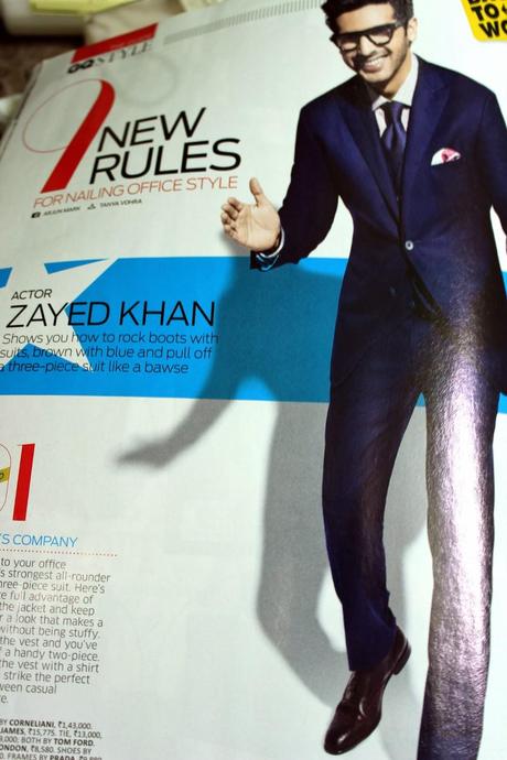 Photoshoot of ZayedKhan in Office-Style Suits for GQ