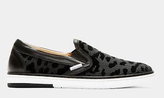 The Twenty-Four Hour Step:  Jimmy Choo Black Leopard Grove Slip-On Sneaker