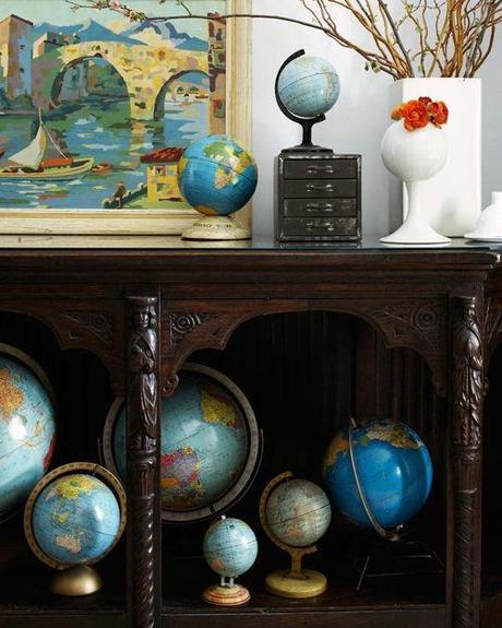 design style, globes @Simone Design Blog