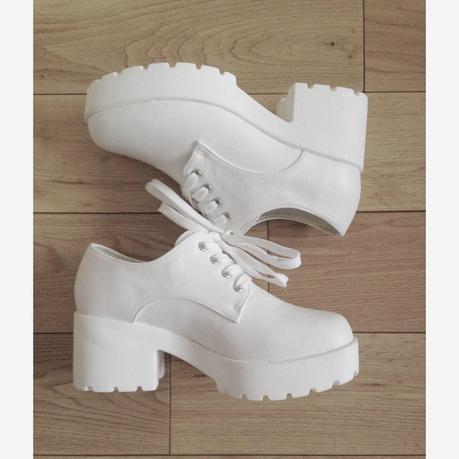 Vagabond White Platform Chunky Shoe Dupes