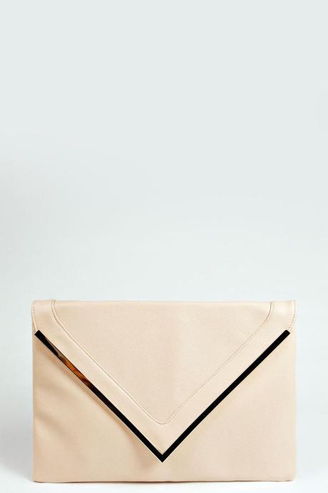 BOOHOO Oversized Envelope Clutch Bag