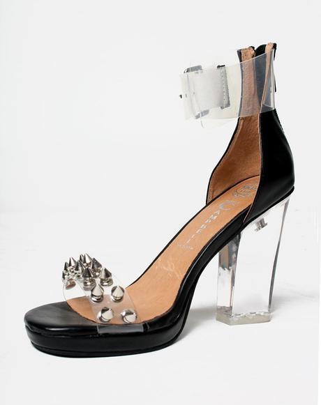 Jeffrey Campbell Soiree Spike Sandal in Silver