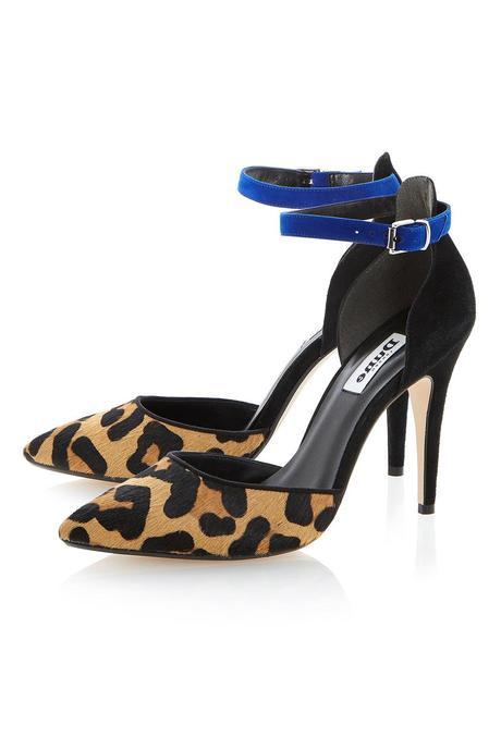 TOPSHOP DITA CONTRASTING TWO PART COURT SHOES BY DUNE